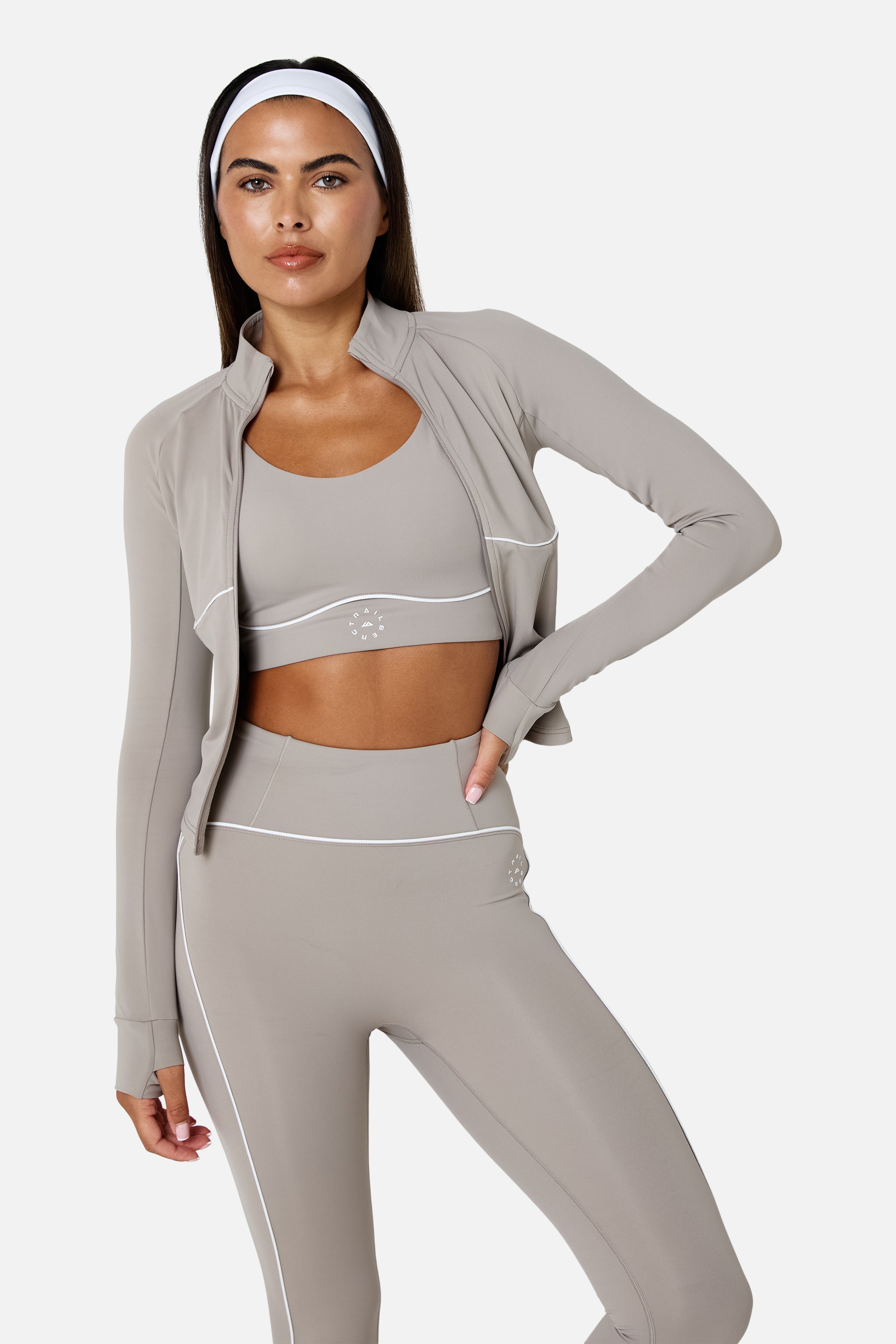 Womens Drift Jacket Set - Pale Taupe