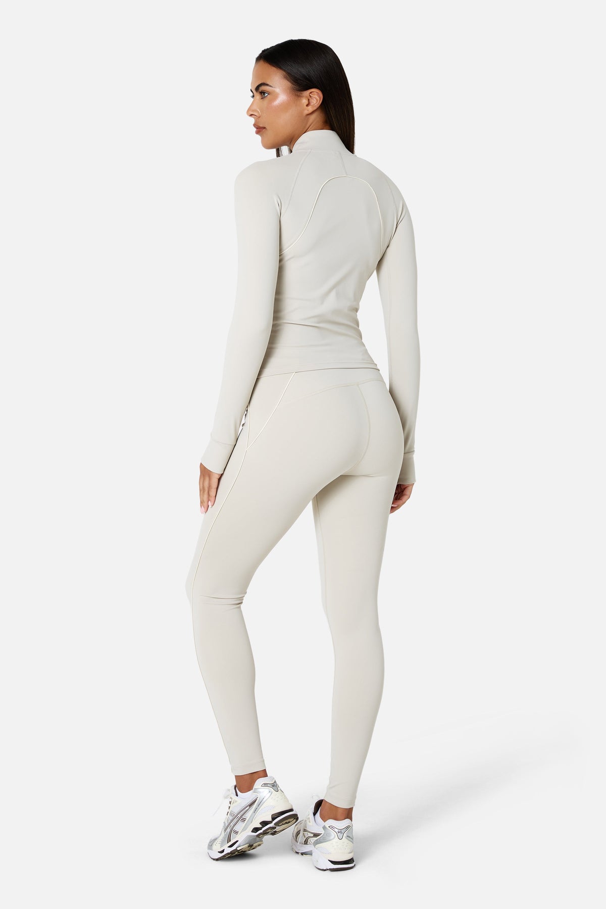 Womens Ignite Woven Track Jacket - Mercury Mist/Candlelight White