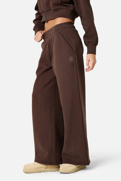 Womens Sculpt Fleece Jogger - Bitter Chocolate