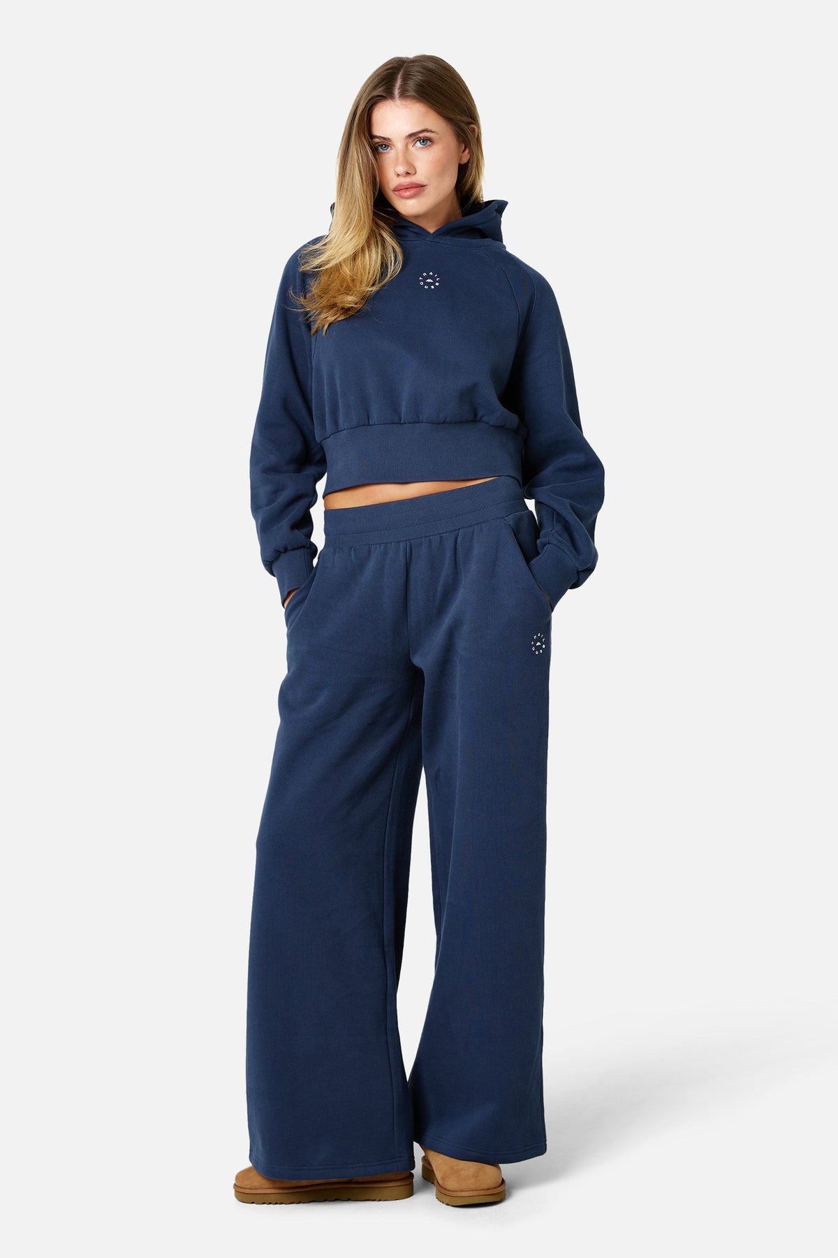 Womens Sculpt Fleece Jogger - Storm Blue