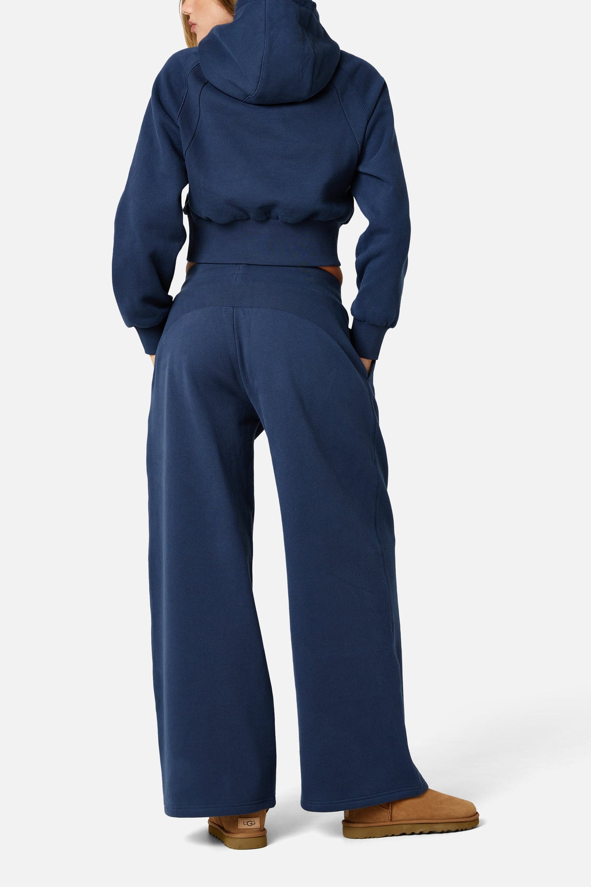 Womens Sculpt Fleece Jogger - Storm Blue