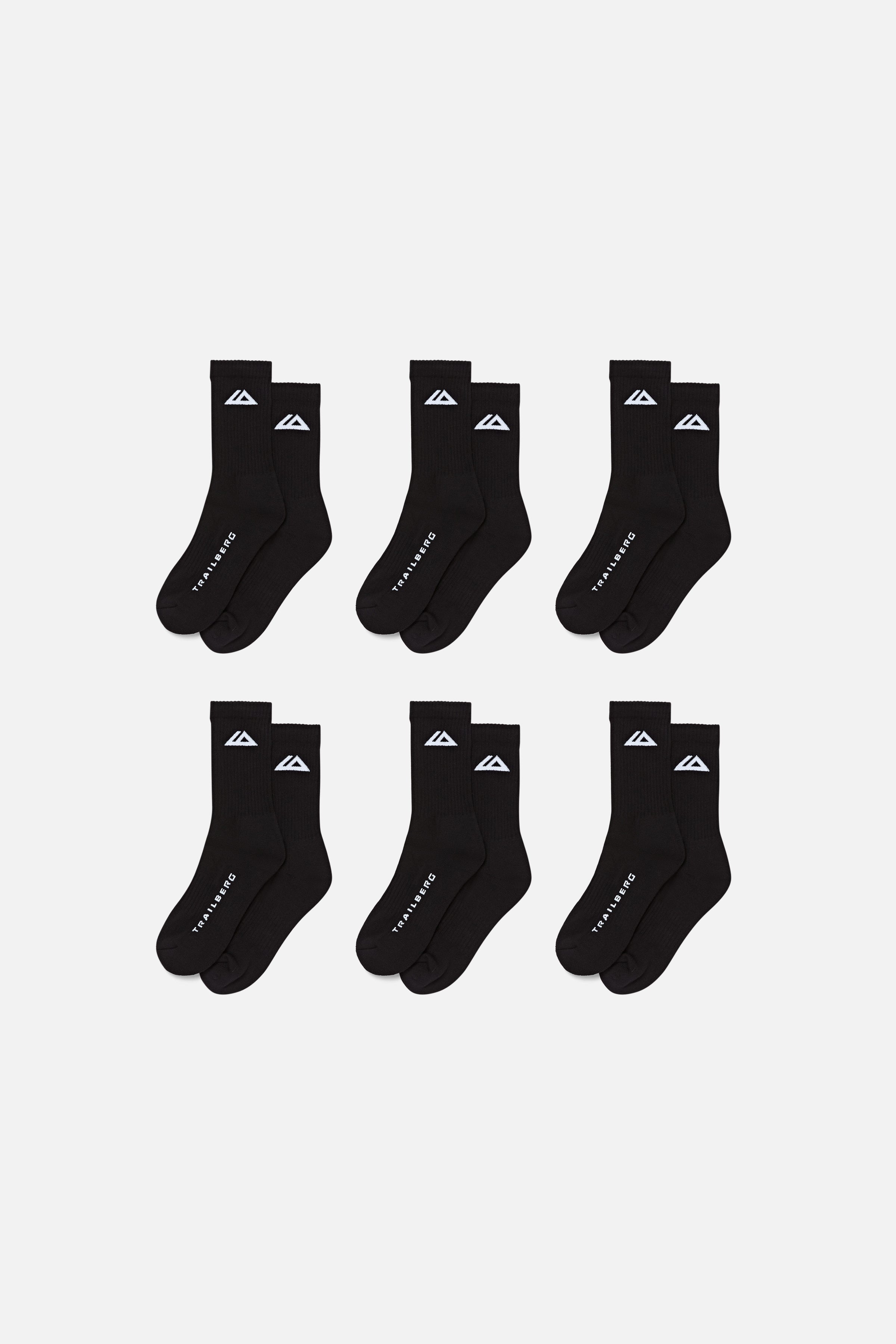 Underpin 6 Pack Sock - Black