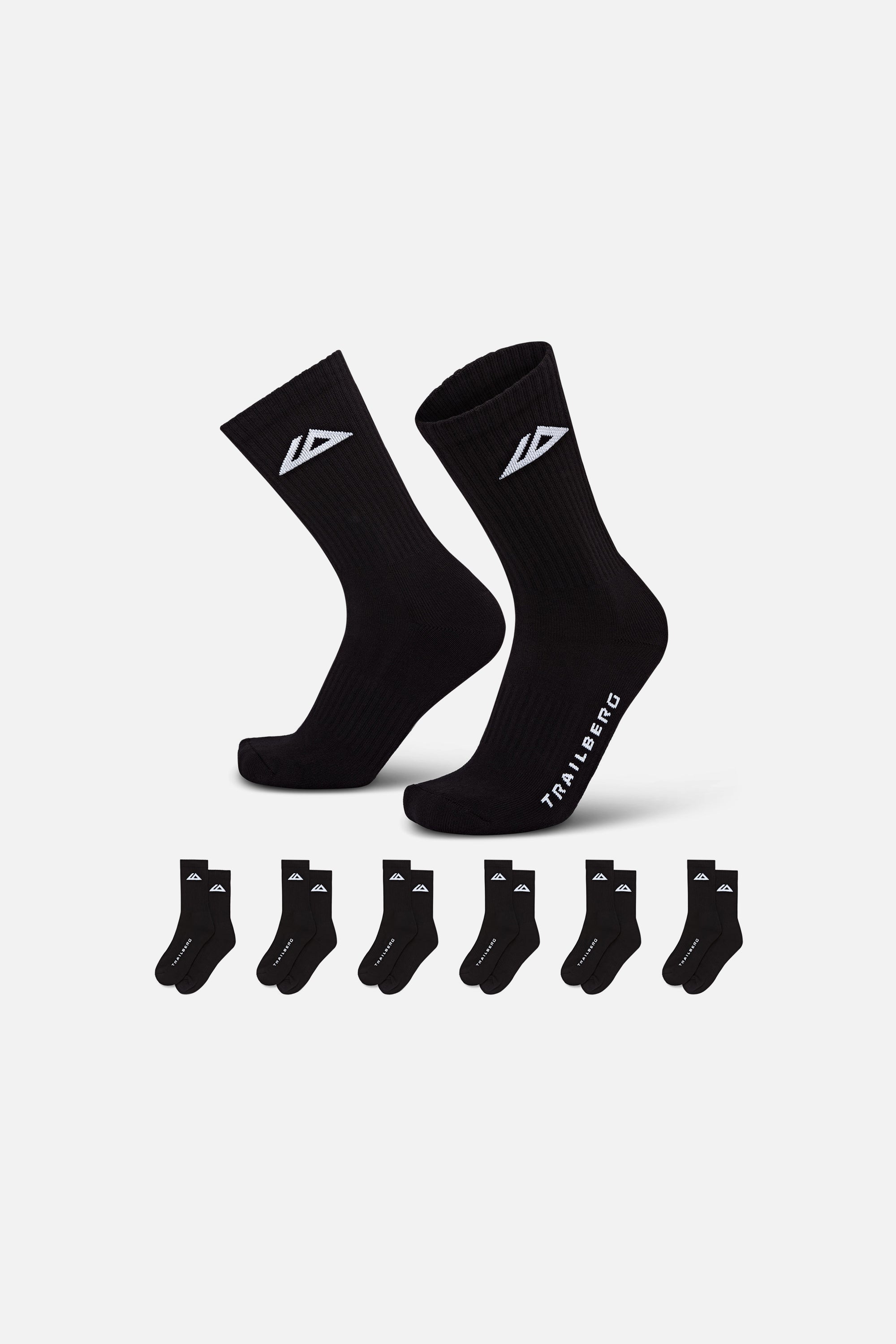 UNDERPIN 6 PACK SOCK - BLACK