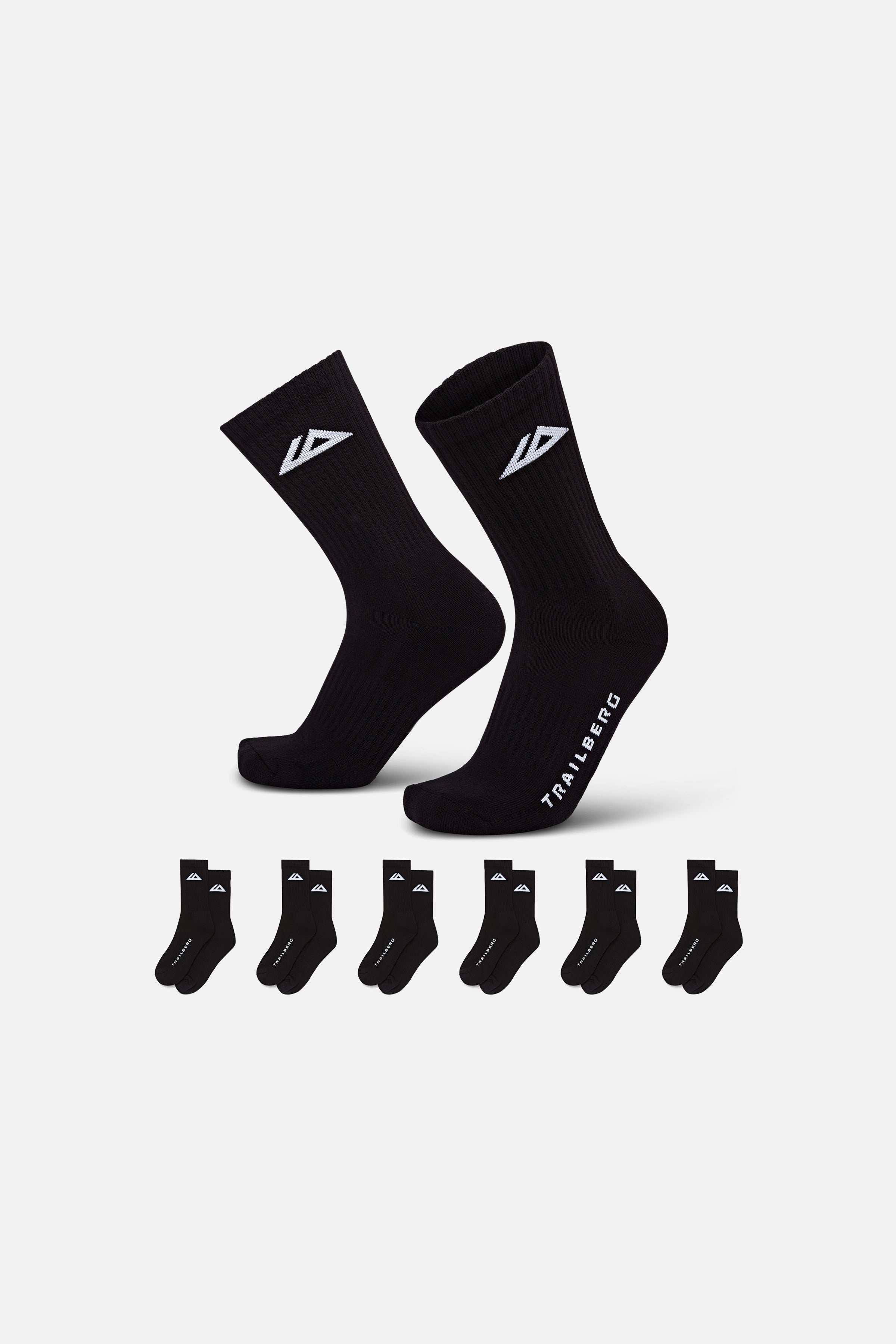 Underpin 6 Pack Sock - Black