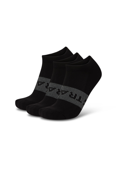 Mount No Show 3 Pack Sock - Black