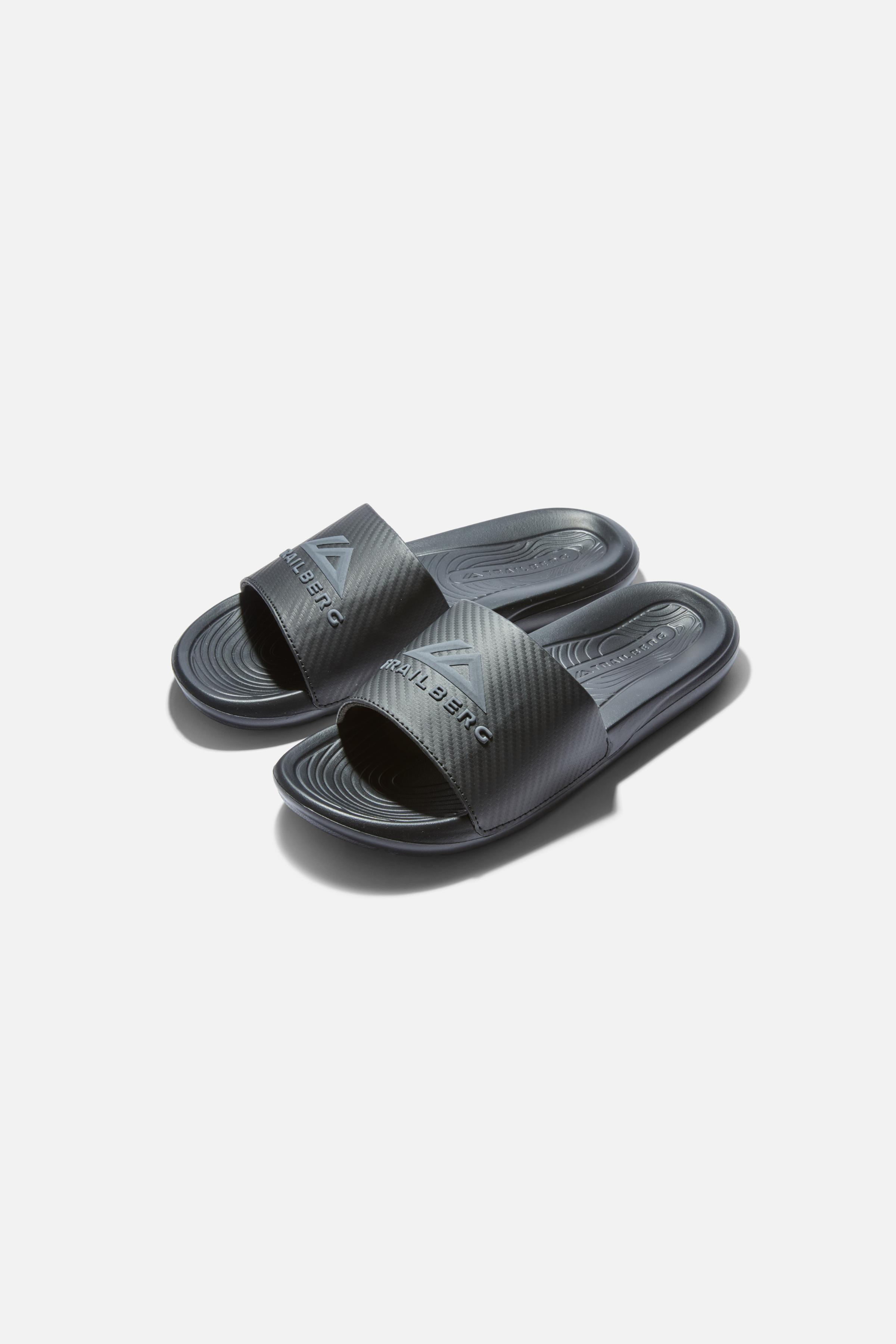 Boys Carbon Slide - Black/Volcano Grey