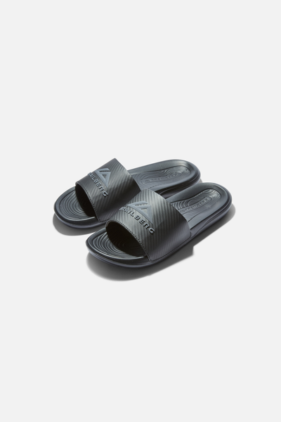 Boys Carbon Slide - Black/Volcano Grey