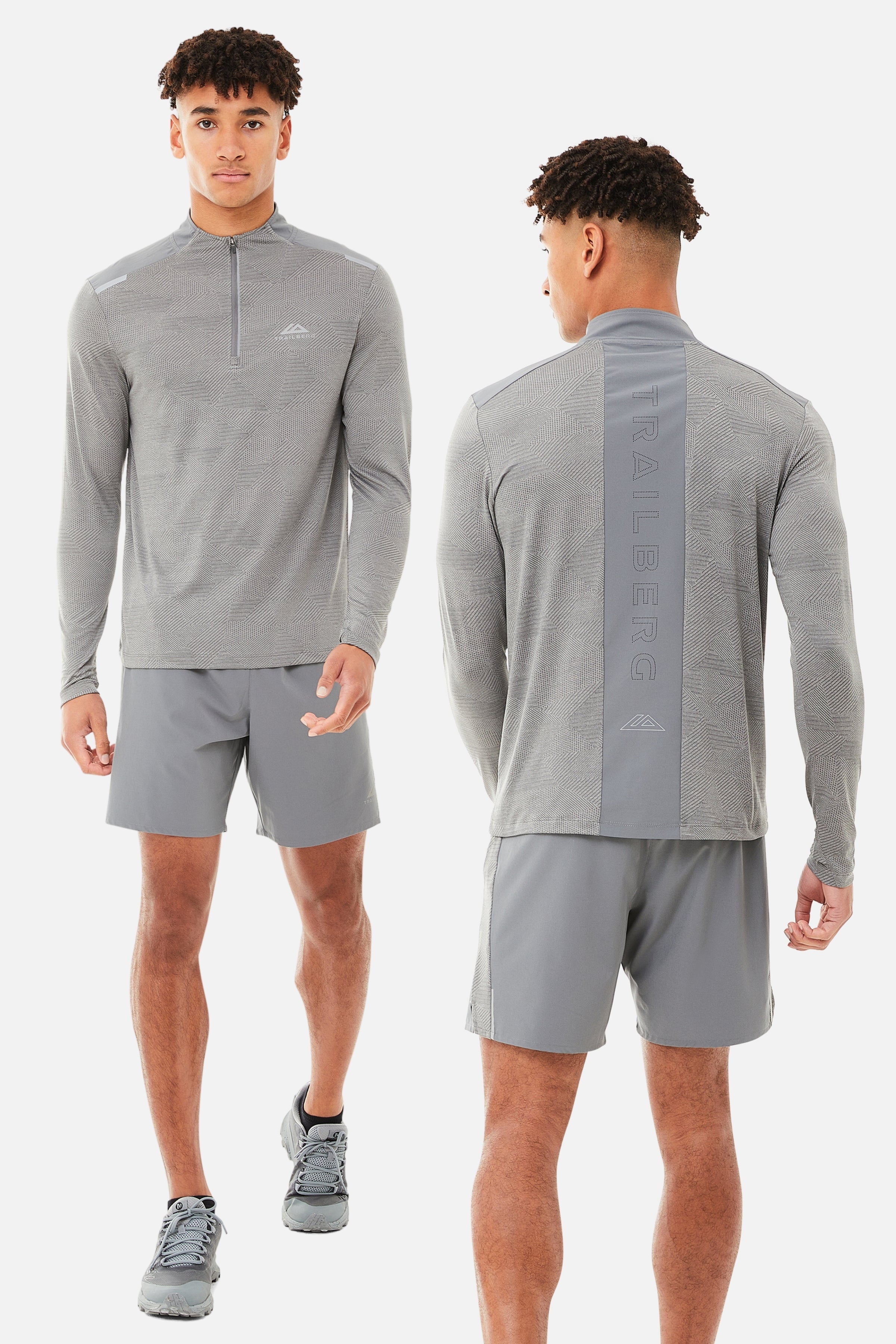 DIMENSION QUARTER ZIP SET - GREY